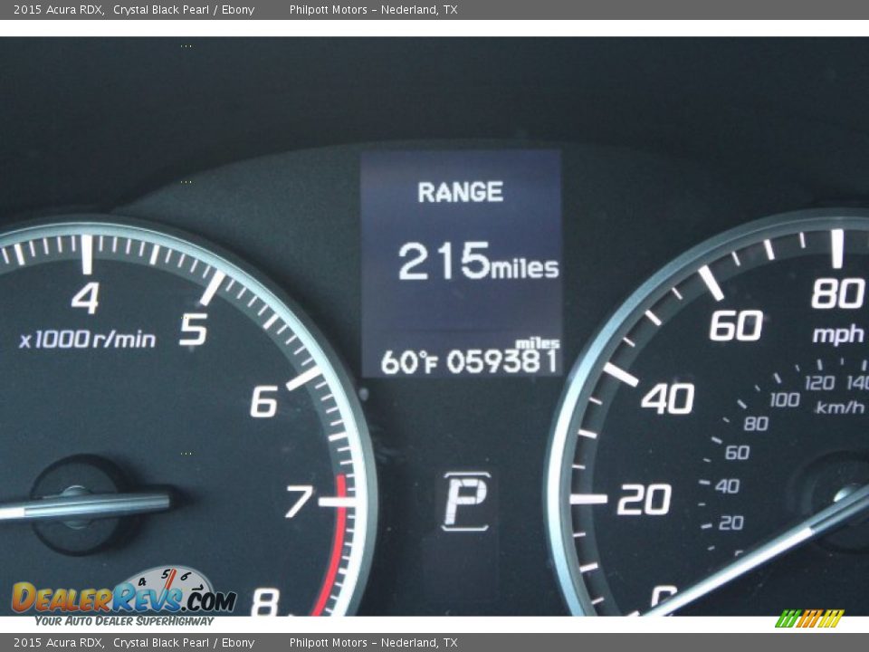 2015 Acura RDX Crystal Black Pearl / Ebony Photo #14