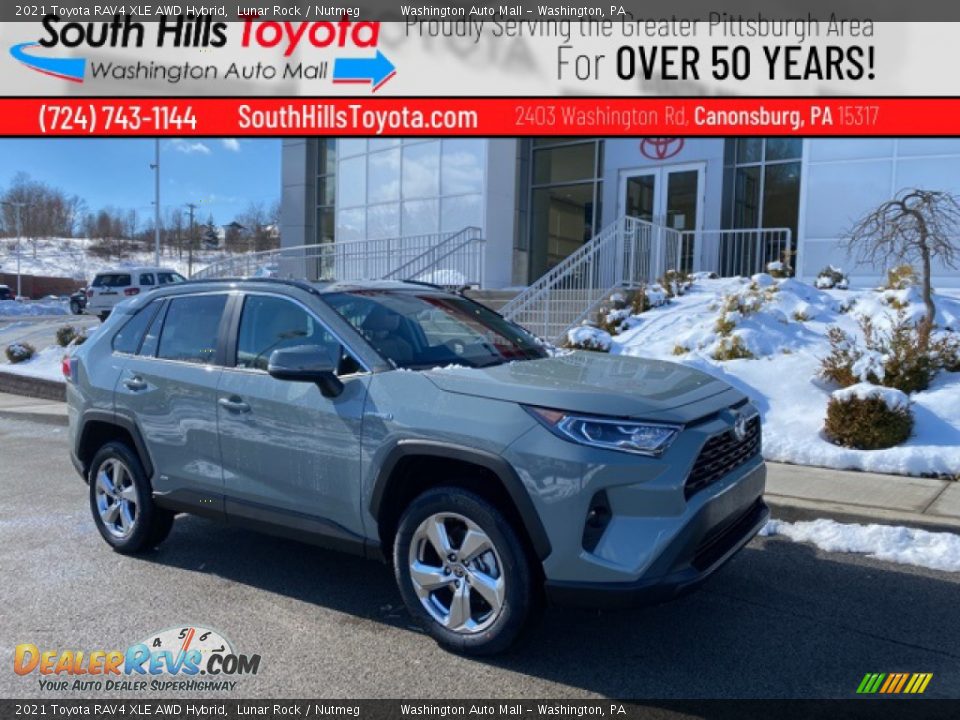 2021 Toyota RAV4 XLE AWD Hybrid Lunar Rock / Nutmeg Photo #1