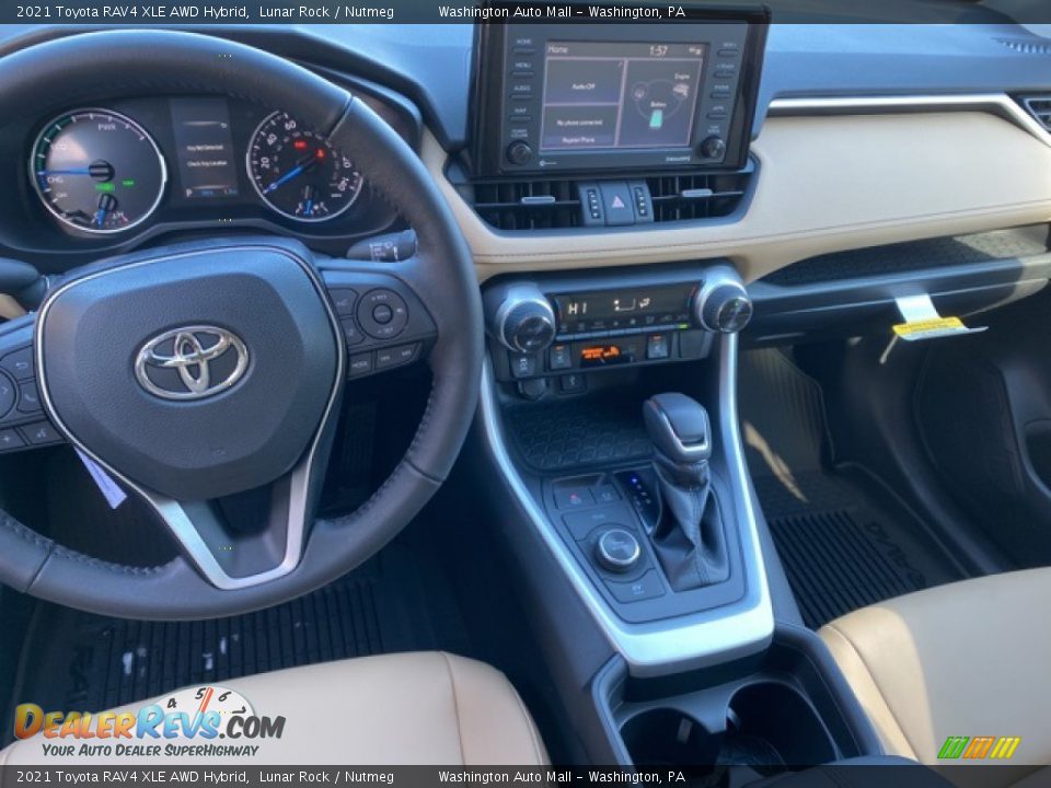 2021 Toyota RAV4 XLE AWD Hybrid Lunar Rock / Nutmeg Photo #3