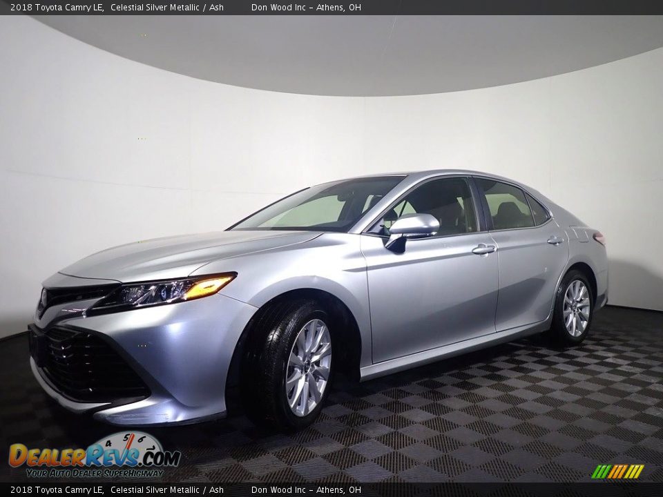 2018 Toyota Camry LE Celestial Silver Metallic / Ash Photo #8