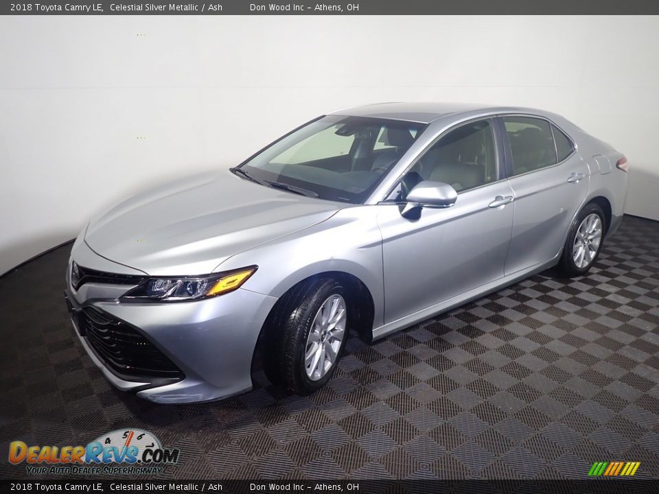2018 Toyota Camry LE Celestial Silver Metallic / Ash Photo #9