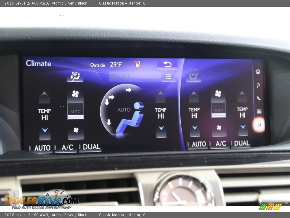 Controls of 2016 Lexus LS 460 AWD Photo #16