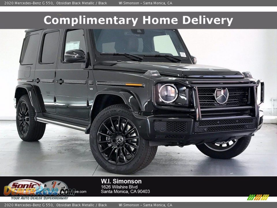 2020 Mercedes-Benz G 550 Obsidian Black Metallic / Black Photo #1