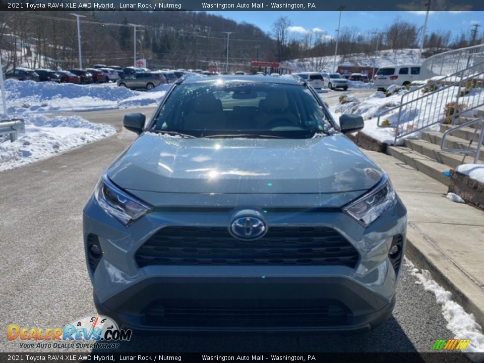 2021 Toyota RAV4 XLE AWD Hybrid Lunar Rock / Nutmeg Photo #12