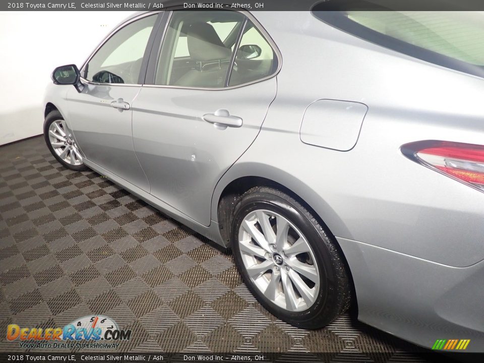 2018 Toyota Camry LE Celestial Silver Metallic / Ash Photo #18