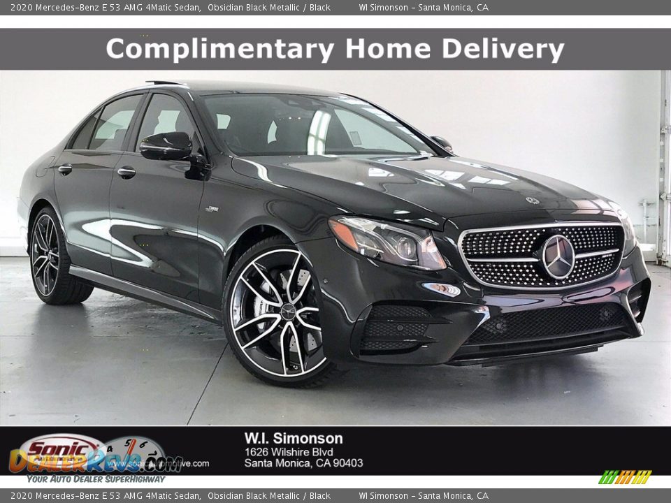 2020 Mercedes-Benz E 53 AMG 4Matic Sedan Obsidian Black Metallic / Black Photo #1