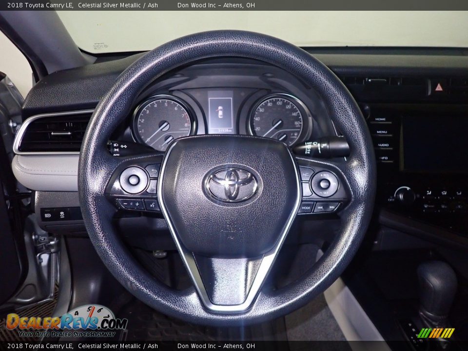 2018 Toyota Camry LE Celestial Silver Metallic / Ash Photo #27