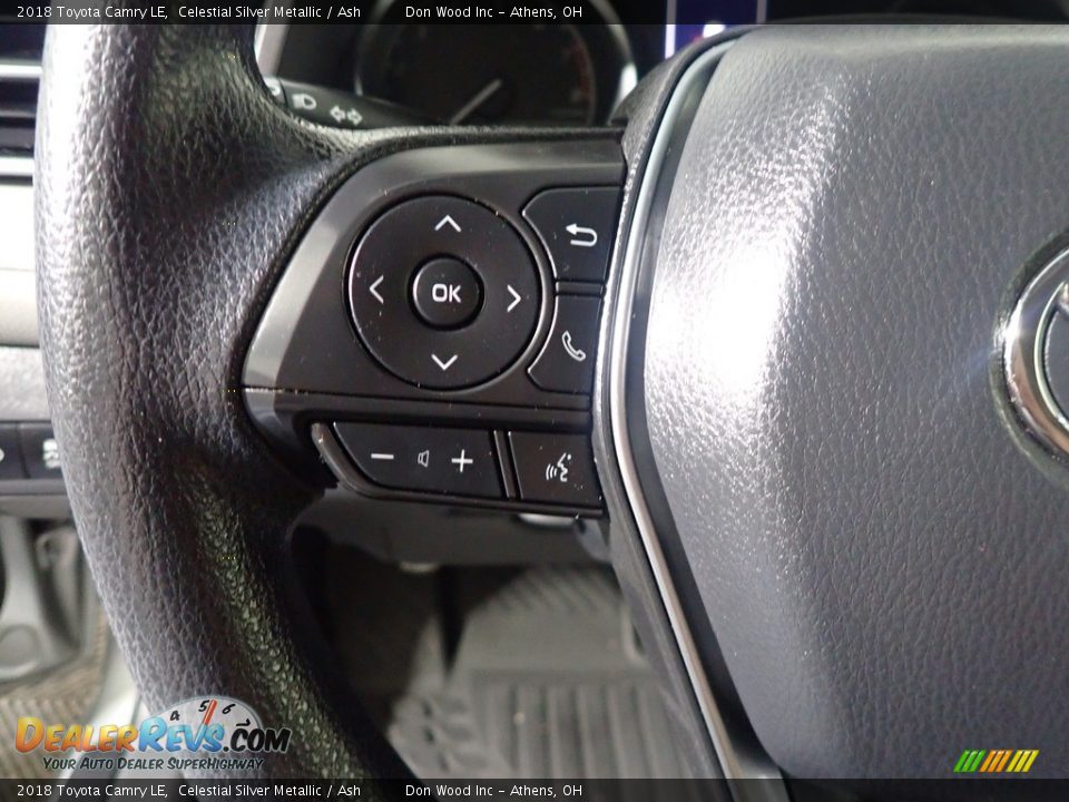 2018 Toyota Camry LE Celestial Silver Metallic / Ash Photo #29
