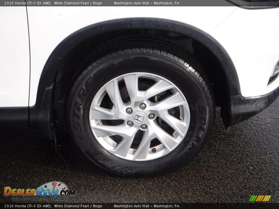 2016 Honda CR-V EX AWD White Diamond Pearl / Beige Photo #4