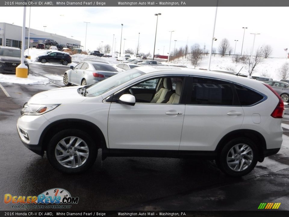2016 Honda CR-V EX AWD White Diamond Pearl / Beige Photo #7