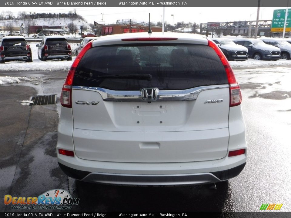2016 Honda CR-V EX AWD White Diamond Pearl / Beige Photo #9