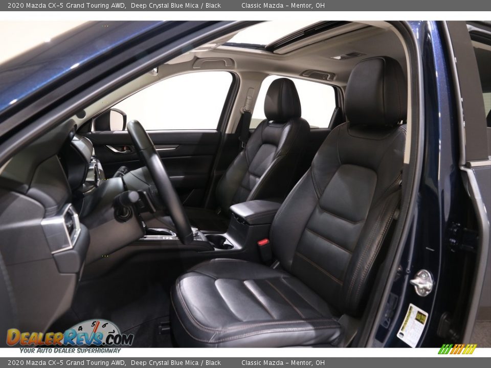 2020 Mazda CX-5 Grand Touring AWD Deep Crystal Blue Mica / Black Photo #5