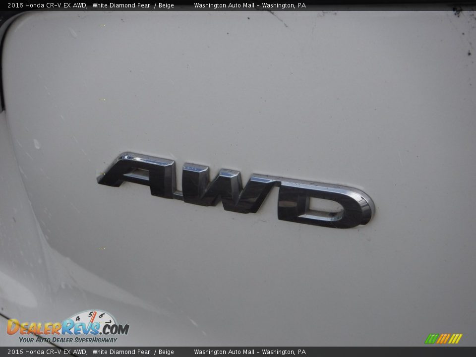 2016 Honda CR-V EX AWD White Diamond Pearl / Beige Photo #11