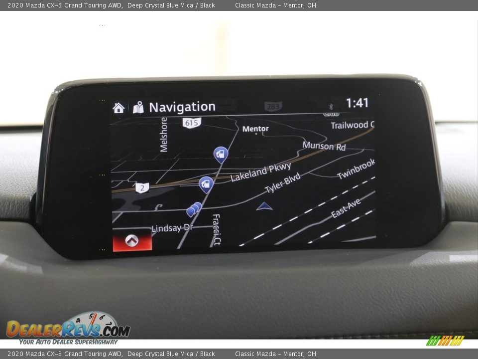 2020 Mazda CX-5 Grand Touring AWD Deep Crystal Blue Mica / Black Photo #10