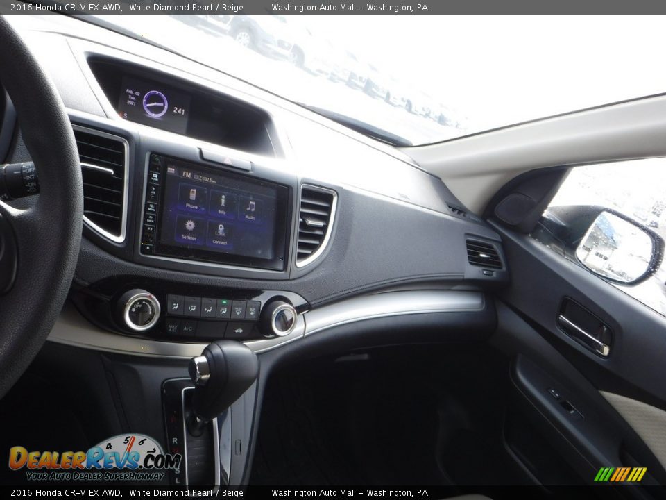 2016 Honda CR-V EX AWD White Diamond Pearl / Beige Photo #19