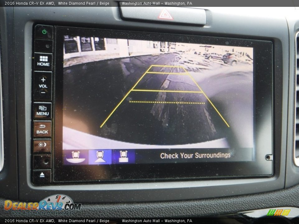 2016 Honda CR-V EX AWD White Diamond Pearl / Beige Photo #20