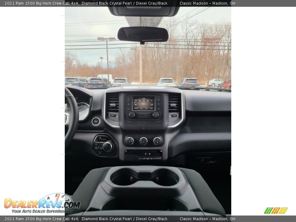 2021 Ram 1500 Big Horn Crew Cab 4x4 Diamond Black Crystal Pearl / Diesel Gray/Black Photo #6