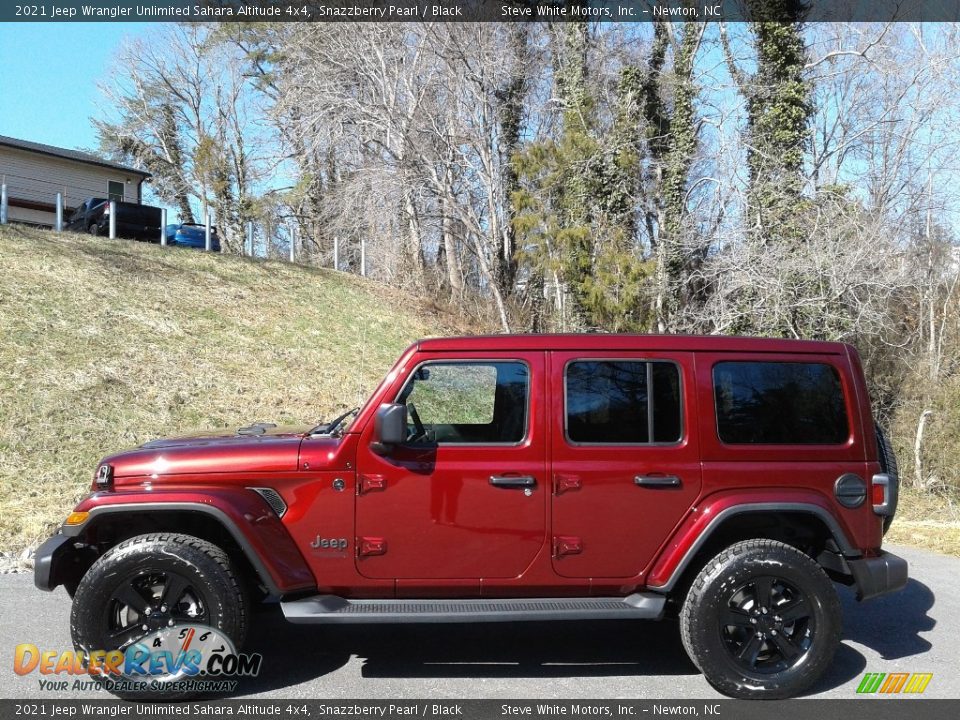 2021 Jeep Wrangler Unlimited Sahara Altitude 4x4 Snazzberry Pearl / Black Photo #1