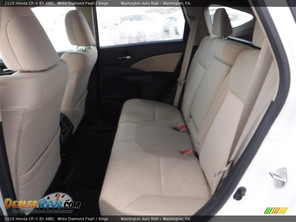 2016 Honda CR-V EX AWD White Diamond Pearl / Beige Photo #24