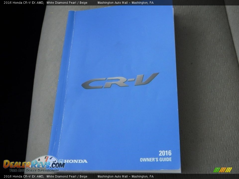 2016 Honda CR-V EX AWD White Diamond Pearl / Beige Photo #25