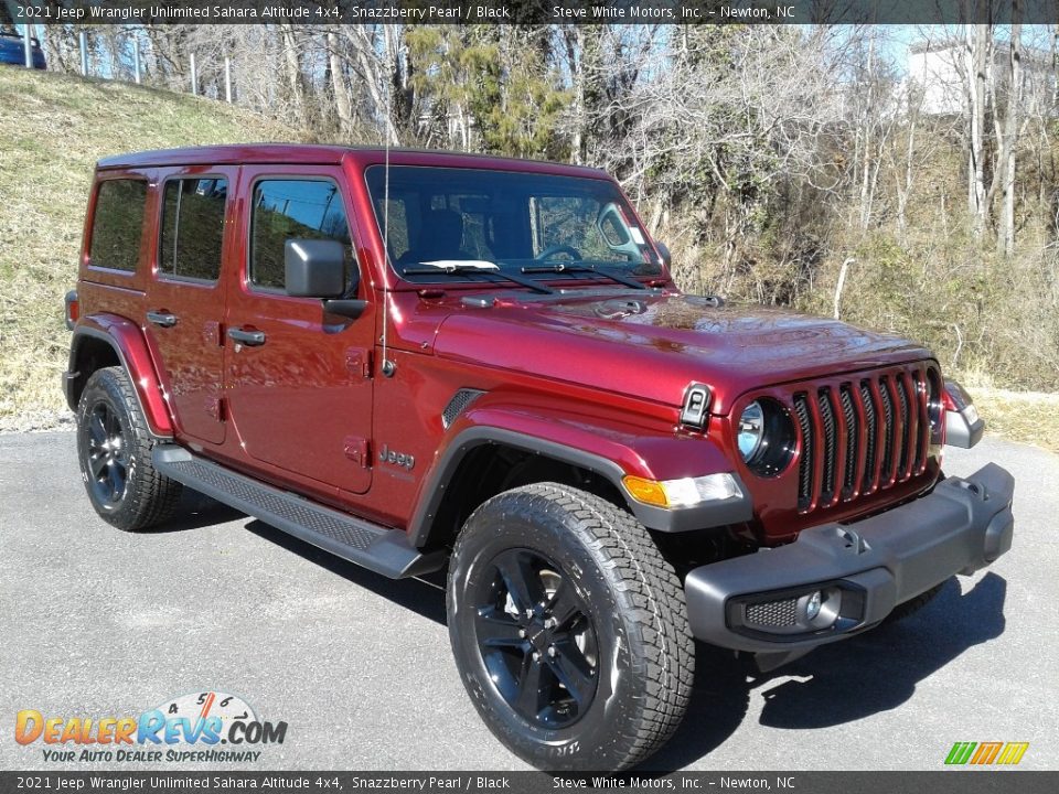 2021 Jeep Wrangler Unlimited Sahara Altitude 4x4 Snazzberry Pearl / Black Photo #4