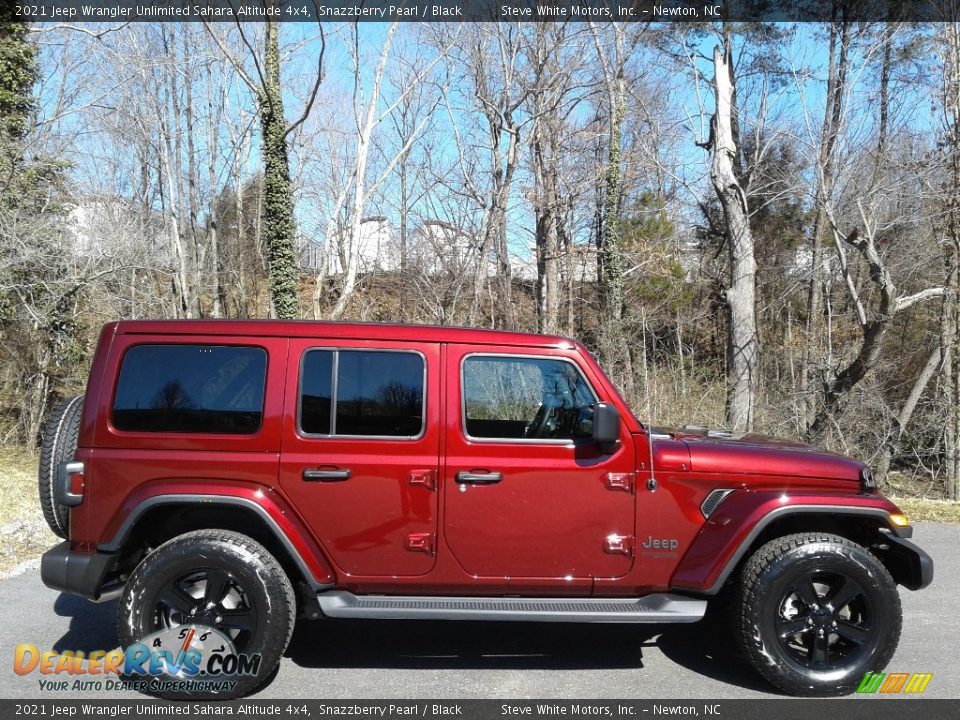 2021 Jeep Wrangler Unlimited Sahara Altitude 4x4 Snazzberry Pearl / Black Photo #5