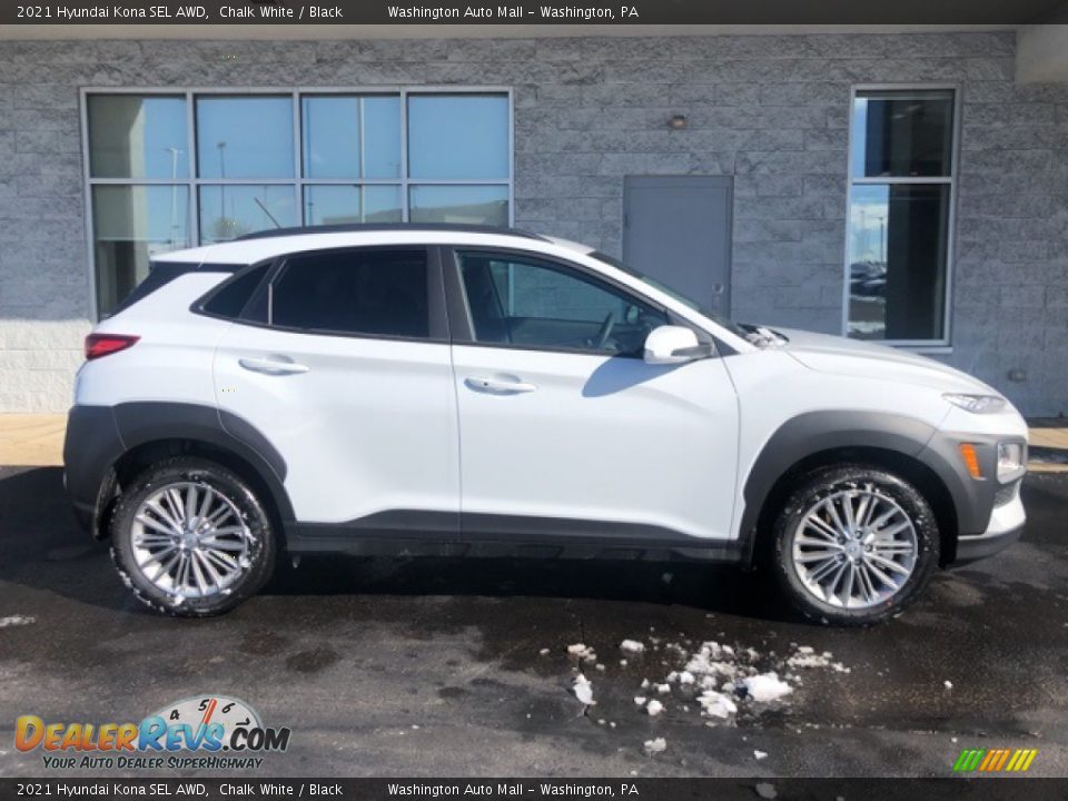 2021 Hyundai Kona SEL AWD Chalk White / Black Photo #2