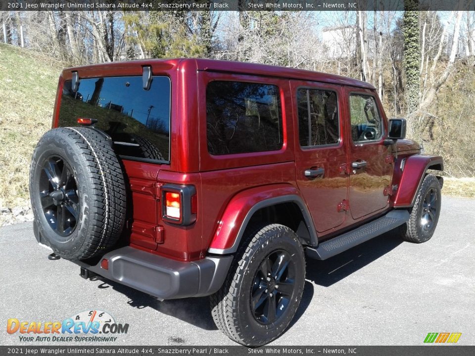 2021 Jeep Wrangler Unlimited Sahara Altitude 4x4 Snazzberry Pearl / Black Photo #6