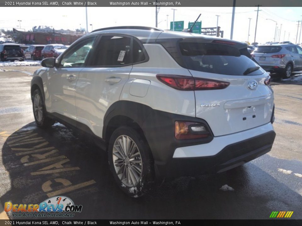 2021 Hyundai Kona SEL AWD Chalk White / Black Photo #3