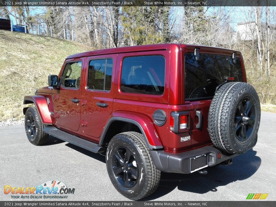 2021 Jeep Wrangler Unlimited Sahara Altitude 4x4 Snazzberry Pearl / Black Photo #8