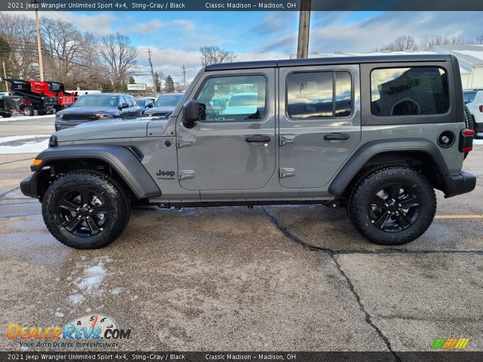 2021 Jeep Wrangler Unlimited Sport 4x4 Sting-Gray / Black Photo #8