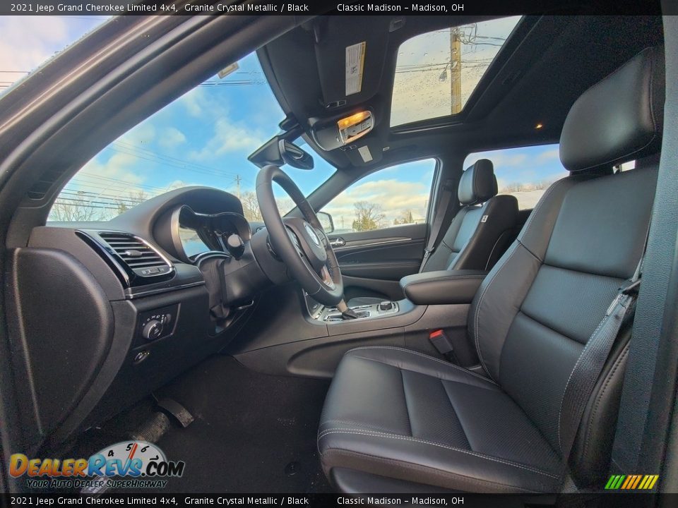 Black Interior - 2021 Jeep Grand Cherokee Limited 4x4 Photo #2