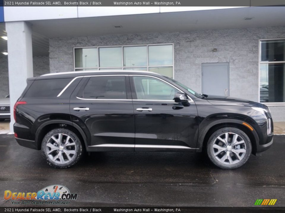 2021 Hyundai Palisade SEL AWD Becketts Black / Black Photo #2