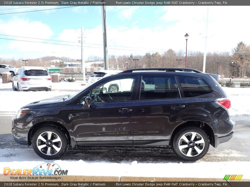 2018 Subaru Forester 2.5i Premium Dark Gray Metallic / Platinum Photo #6