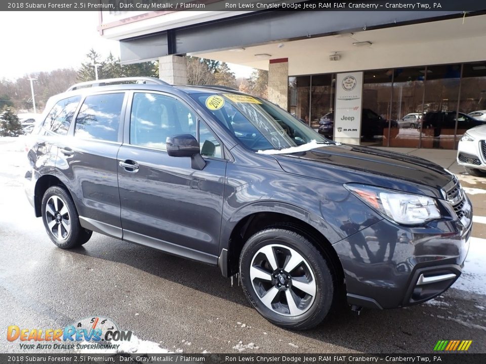 2018 Subaru Forester 2.5i Premium Dark Gray Metallic / Platinum Photo #9