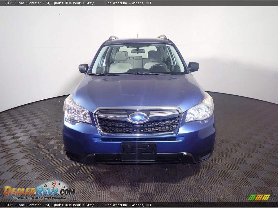 2015 Subaru Forester 2.5i Quartz Blue Pearl / Gray Photo #5