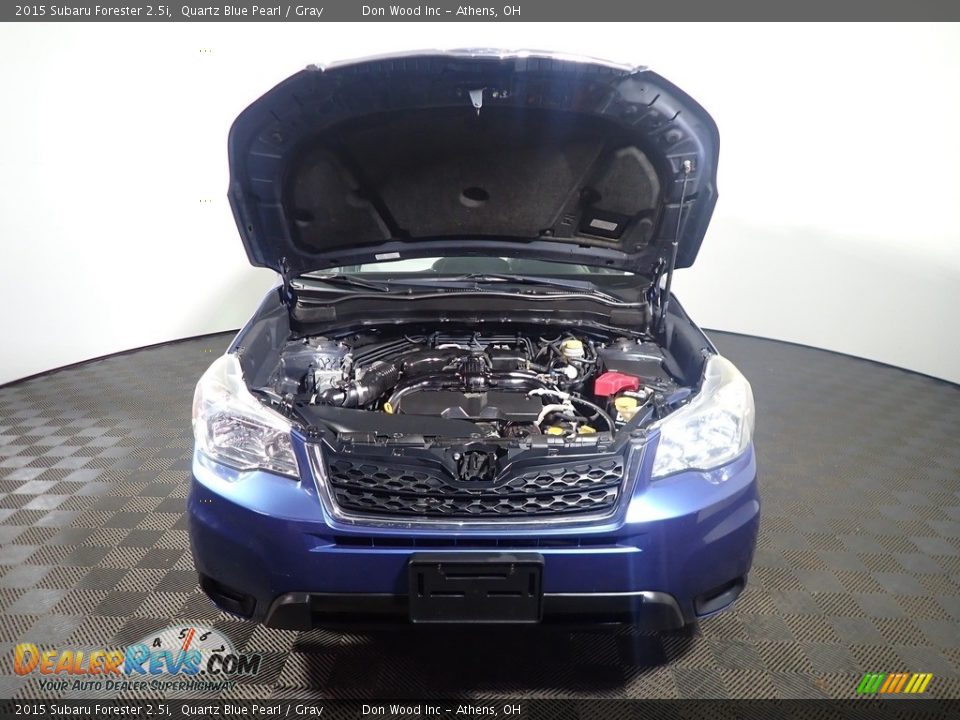 2015 Subaru Forester 2.5i Quartz Blue Pearl / Gray Photo #6