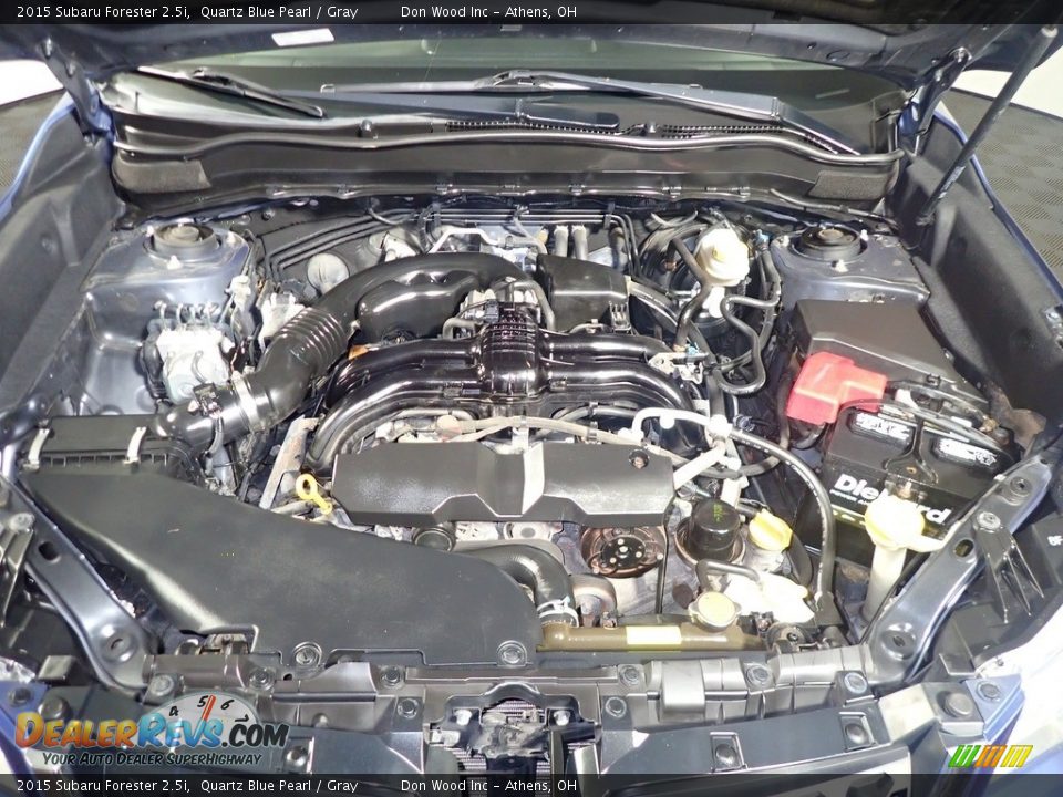 2015 Subaru Forester 2.5i Quartz Blue Pearl / Gray Photo #7