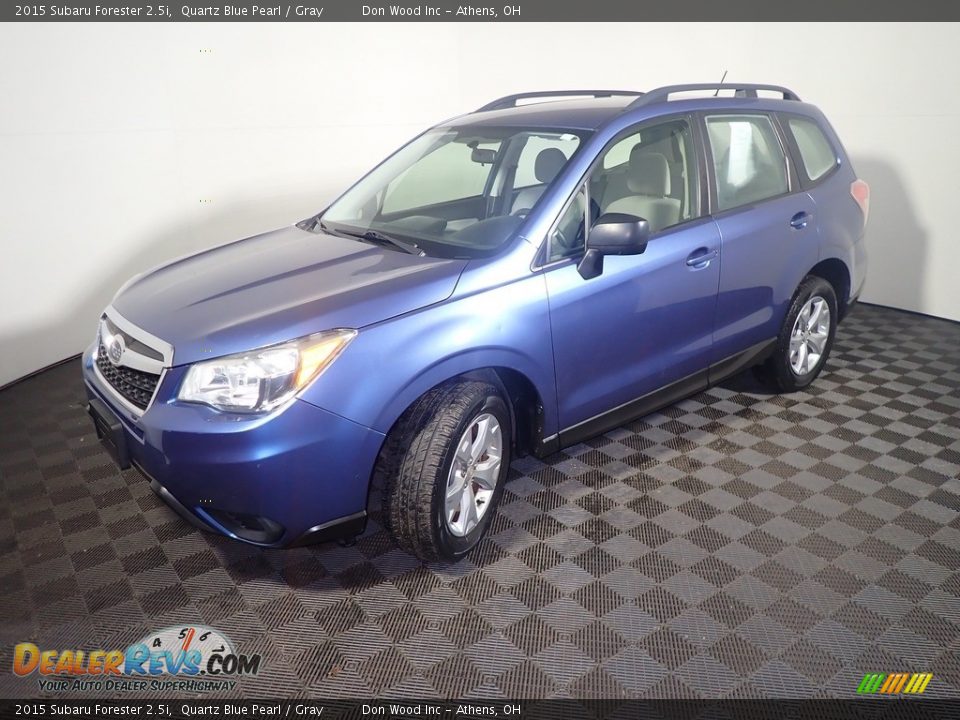 2015 Subaru Forester 2.5i Quartz Blue Pearl / Gray Photo #9