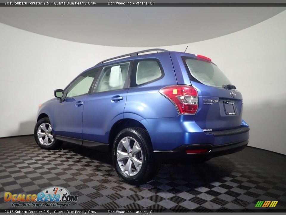 2015 Subaru Forester 2.5i Quartz Blue Pearl / Gray Photo #11