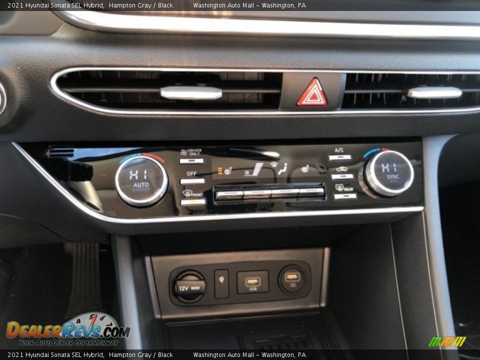 2021 Hyundai Sonata SEL Hybrid Hampton Gray / Black Photo #8