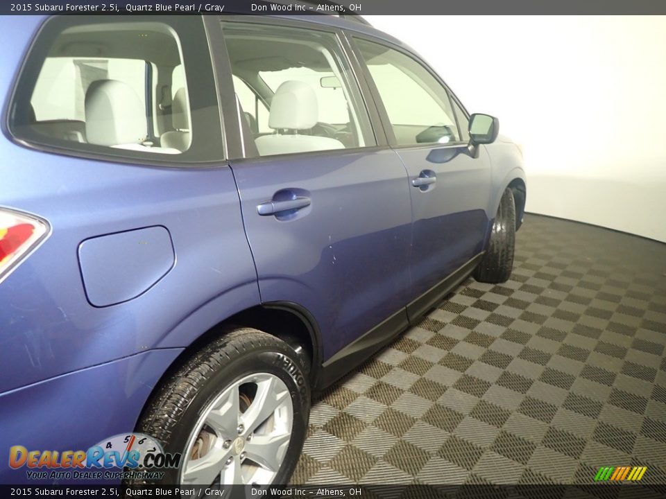 2015 Subaru Forester 2.5i Quartz Blue Pearl / Gray Photo #19
