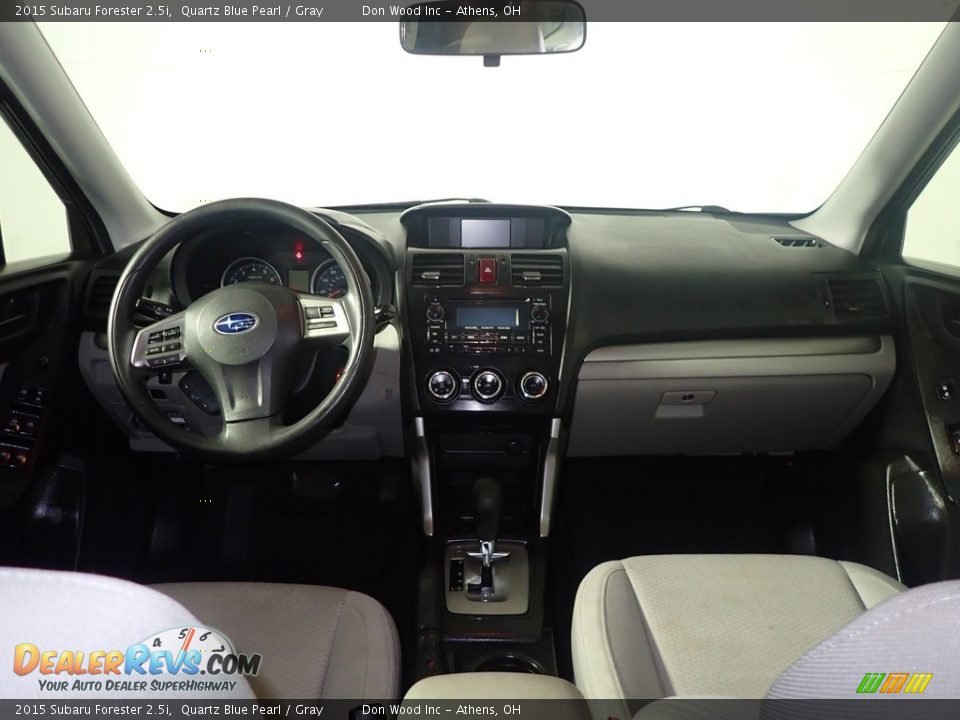 2015 Subaru Forester 2.5i Quartz Blue Pearl / Gray Photo #24