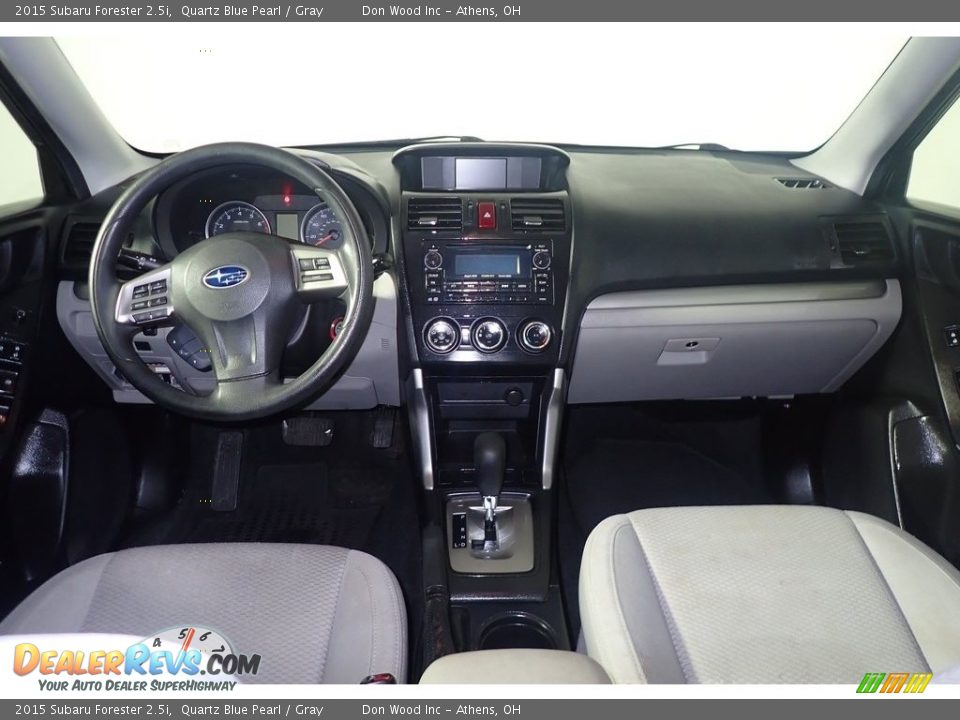 2015 Subaru Forester 2.5i Quartz Blue Pearl / Gray Photo #25