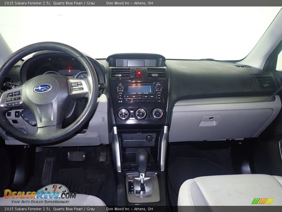 2015 Subaru Forester 2.5i Quartz Blue Pearl / Gray Photo #26
