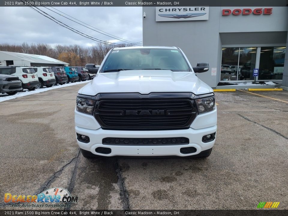 2021 Ram 1500 Big Horn Crew Cab 4x4 Bright White / Black Photo #7