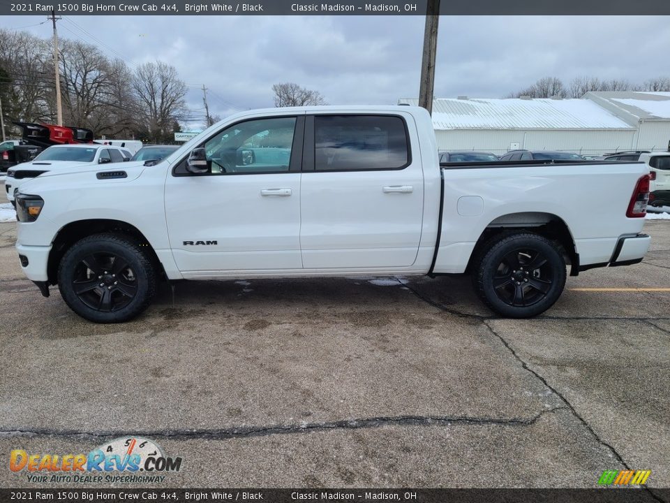 2021 Ram 1500 Big Horn Crew Cab 4x4 Bright White / Black Photo #8