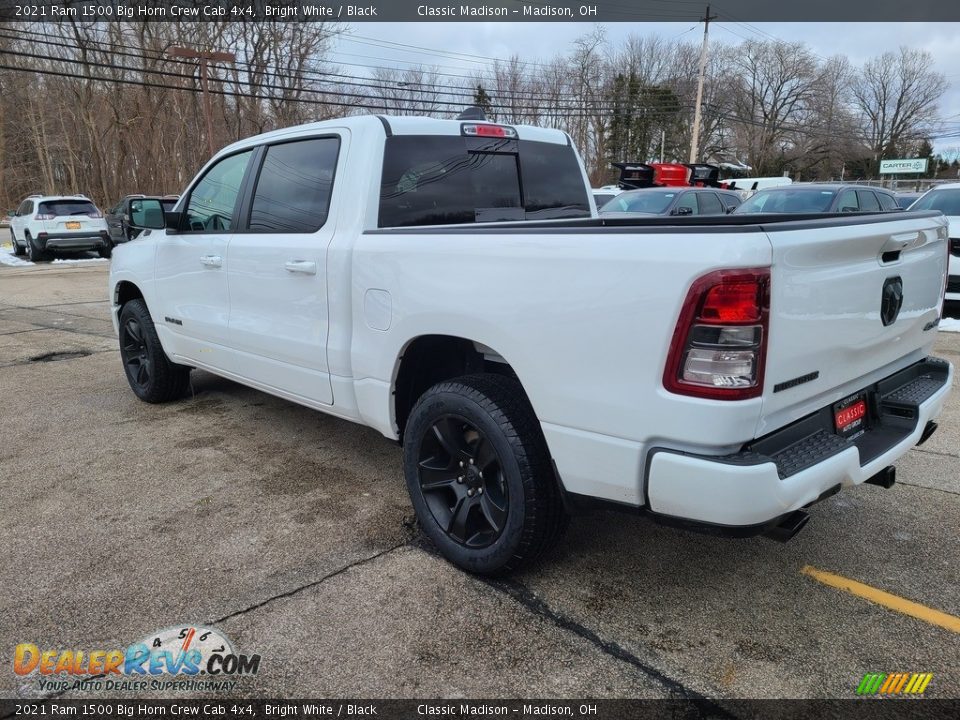 2021 Ram 1500 Big Horn Crew Cab 4x4 Bright White / Black Photo #9