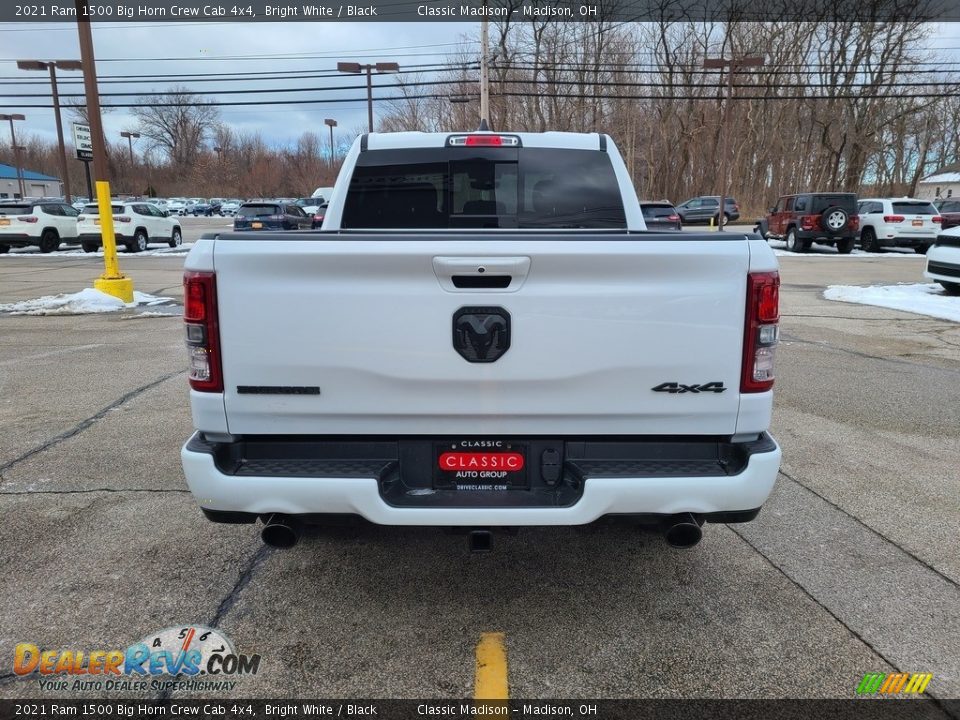 2021 Ram 1500 Big Horn Crew Cab 4x4 Bright White / Black Photo #10