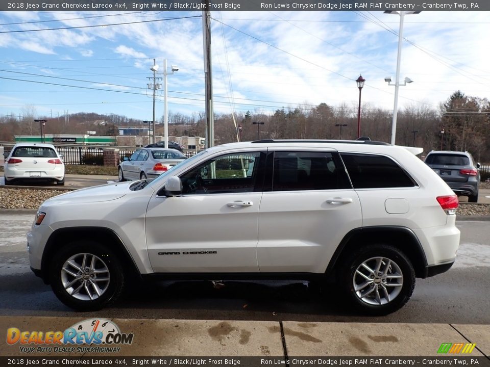 2018 Jeep Grand Cherokee Laredo 4x4 Bright White / Black/Light Frost Beige Photo #6